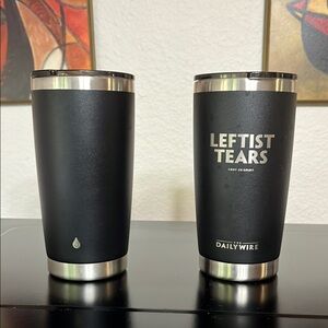 Daily Wire “Leftist Tears” Insulated Tumblers & Lids set of 2